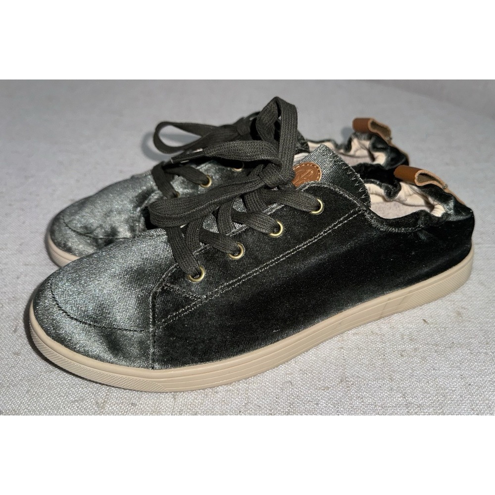 Revitalign‎ Sage Green Velvet Orthotic Santa Clara Betta Sneakers Women's Size 9